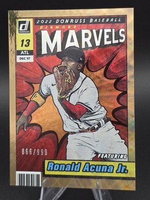 2022 Panini Donruss - Marvels Ronald Acuña Jr. #M-4 /999