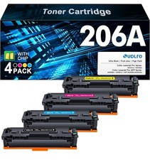 WITH CHIP W2110A For HP 206A Toner Black lot LaserJet Pro M283fdw M283cdw M282