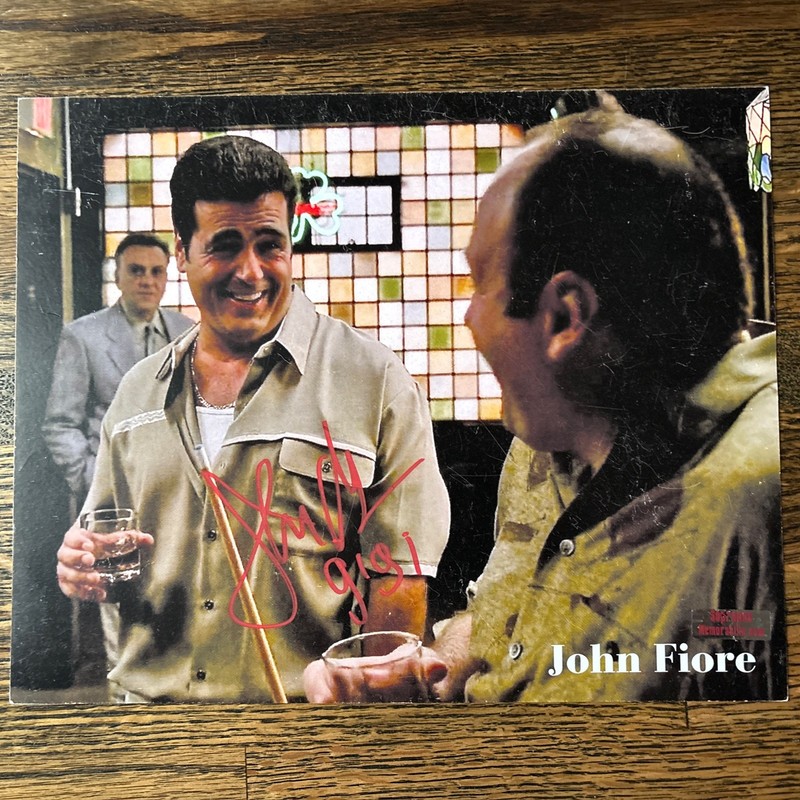 John Fiore The Sopranos Signed Autographed 8X10 Photo
