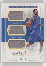 2016 Panini National Treasures Rookie Triple Materials Gold 1/10 AJ Hammons 4v2