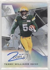 2021 SP Game Used Edition CFL Auto Terry Williams #A-TW Auto 7i6