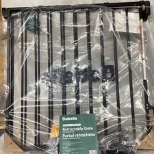 Babelio Auto Close Baby/Pet Gate Extra Wide Pressure Mount Black 30X26  -55  