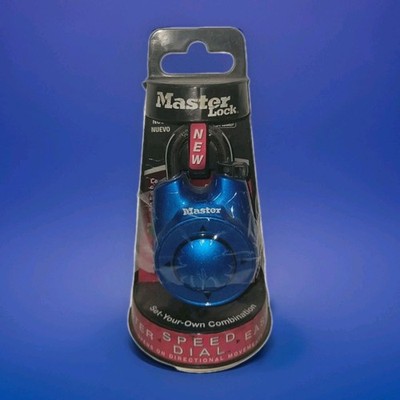 Master Lock Speed Dial Resettable Combination 1500iD Directional Movement BLUE