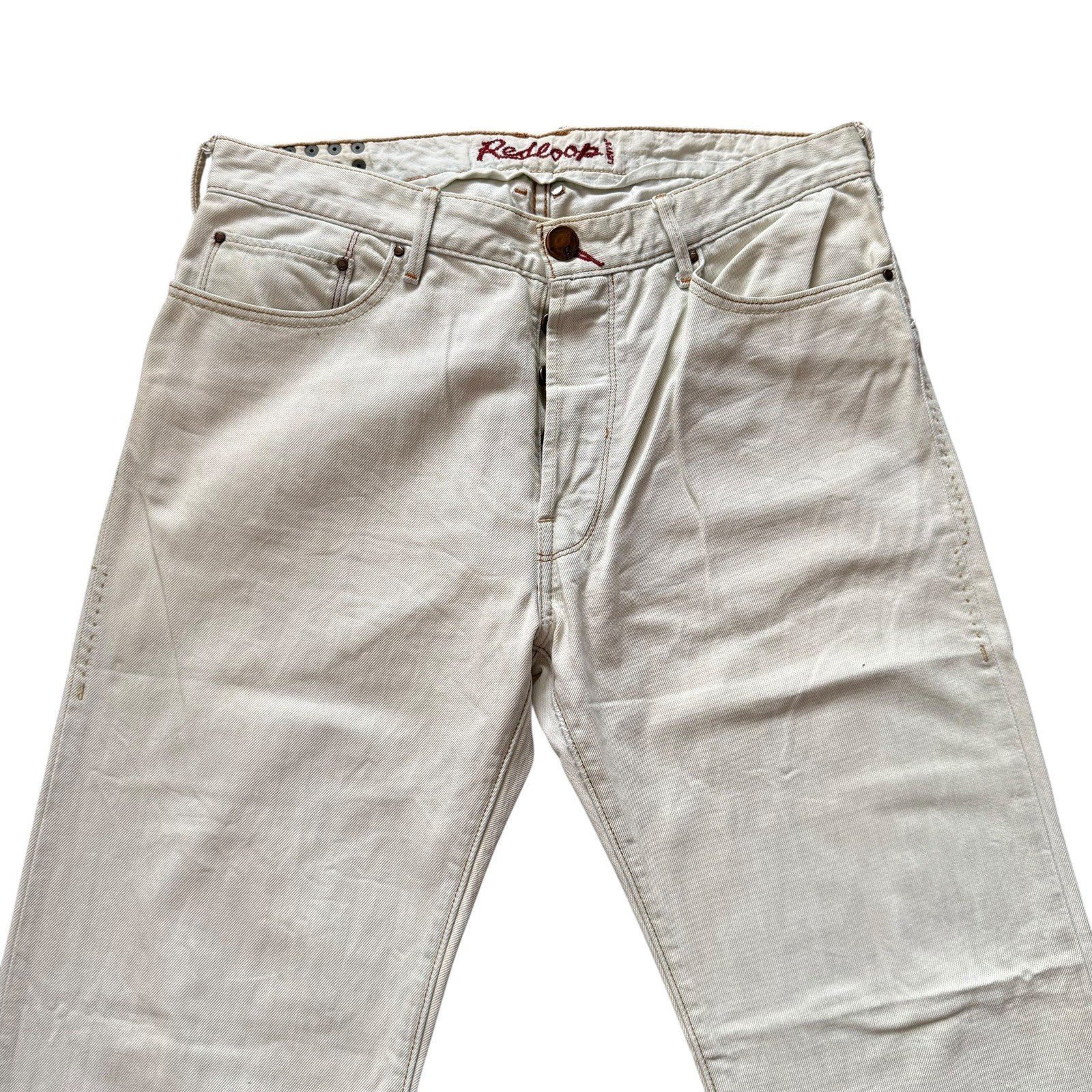 Vintage Levi's Redloop Buckle Back flare Leg Jeans Gothic Punk rare y2k 33x30 image 4