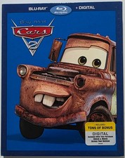DISNEY PIXAR CARS 2 BLU RAY 2 DISC SET  SLIPCOVER SLEEVE FREE USA SHIPPING