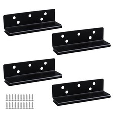 Bed Frame Hardware 4PCS Bed Post Double Hook Slot Brackets Heavy Duty Metal B.