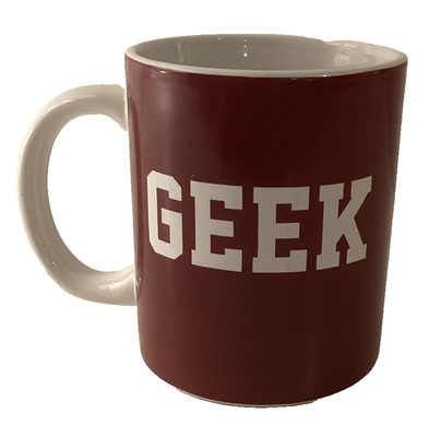 GEEK Becher Tasse von Paladone - Burgund und Weiß