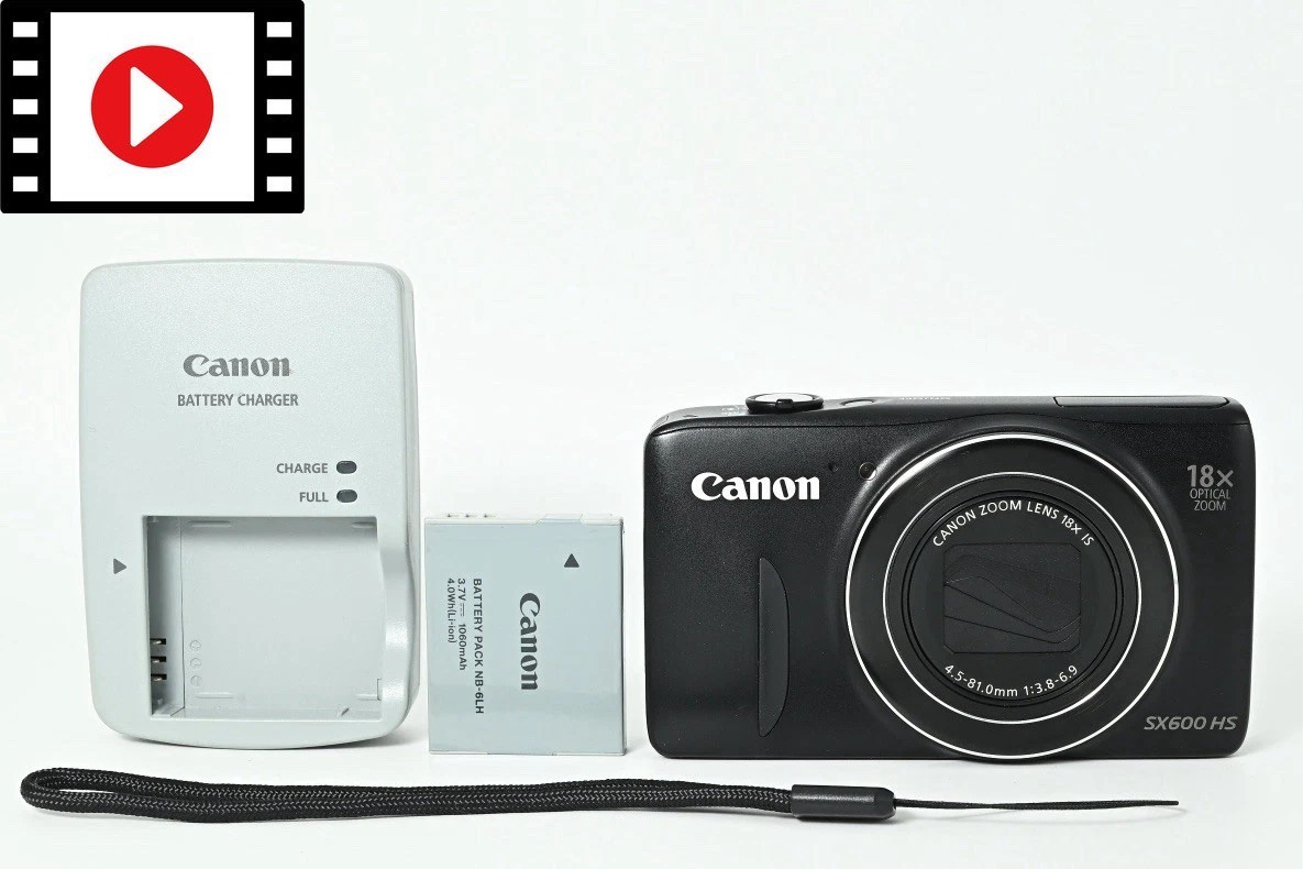CANON Powershot SX600HS ブラック Canon PowerShot SX600 HS 16MP Digital Camera SX600HS Gold 18x Lens