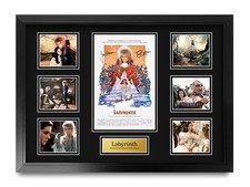 Labyrinth Ideal Gift Printed Framed Autograph Picture to Movie Memorabilia Fans