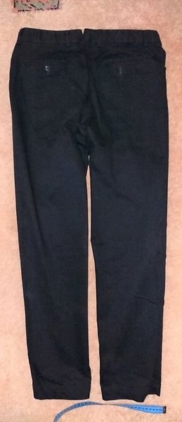 Men Banana Republic Trousers Navy Cotton 32