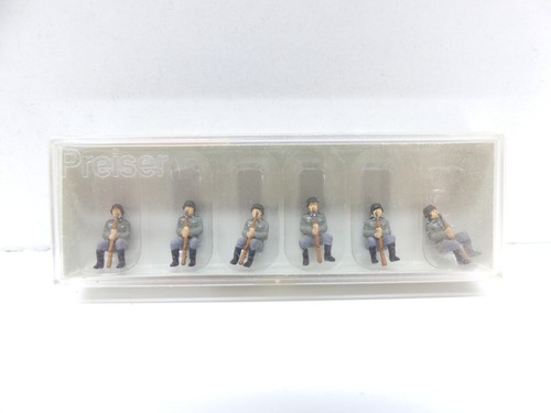 Preiser H0 16877 figuras "Granaderos sentados", Wehrmacht, NUEVO en EMBALAJE ORIGINAL #67325 | Zustand: Gebraucht
