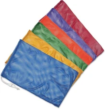 Champion Sports Set Of 6 Durable Mesh Bags With Drawstring Closure
