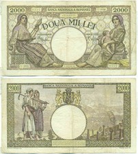 ROMANIA NOTE 2000 LEI 18.11.1941 WTM TRAJAN P 53a