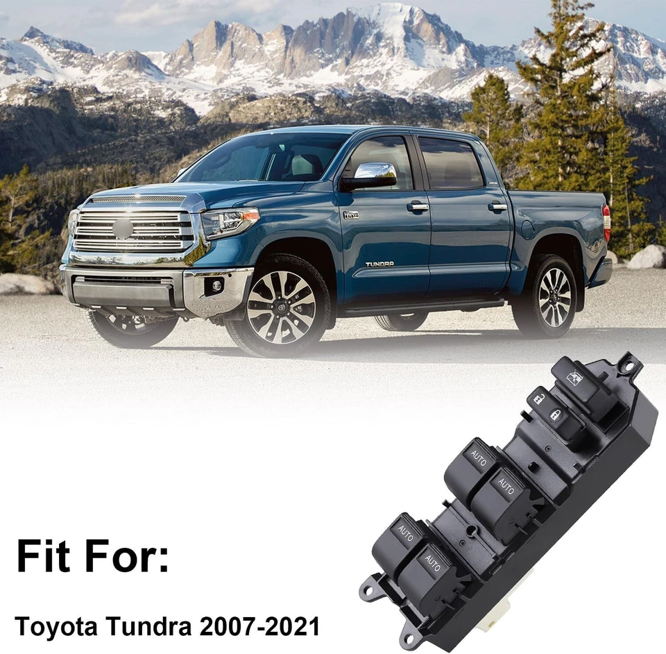 LED Power Window Switch Auto Down Up For 2007-2021 Toyota Tundra Driver Side  - Image 2 of 4