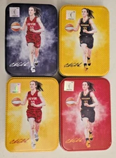 Complete Set Of 4 - Caitlin Clark - WNBA Tins - Empty- Indiana Fever- All Colors