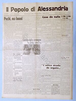 RSI 2^ Brigata Nera - Il Popolo di Alessandria N. 84 - 1944 - Casa Littoria