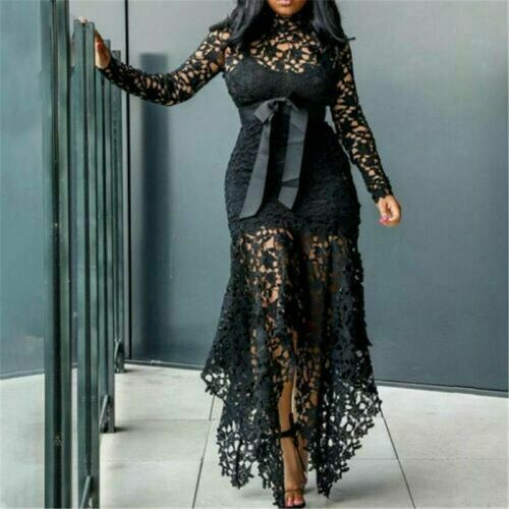 lace dress thick female Talk About Me Thick Strap Circle Trim Lace Dress White