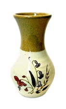 Signed O'Neil Waterford Ireland Art Dainty Floral Pottery Vase