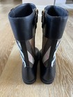 Burberry Girls Mini Copse Leather/Nova Check Tall Boots Size Euro 31/US 13 NIB — photo 9