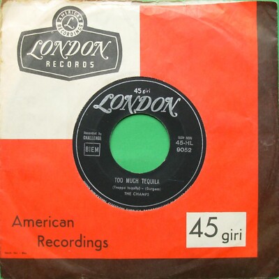 The Champs Too Much Tequila / Twenty Thousand Leagues 45 Runden 7'' London 1960