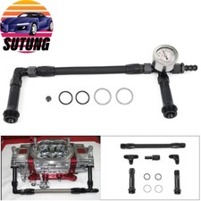 6an Braided Dual Feed Carb Fuel Line Double Pump For 4150 Holley Carburetor 6an Braided Dual Feed Carb Fuel Line Double Pump For 4150 Holley Carburetor