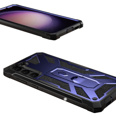 Poetic Spartan Case for Samsung Galaxy S23 Plus 5G 2023 Kickstand Midnight Blue