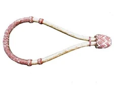 Showman Natural/Red Braided Rawhide Core Bosal