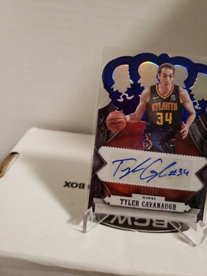 2017-18 Crown Royale Crown Auto Blue 11/25 Tyler Cavanaugh #CR-TCV