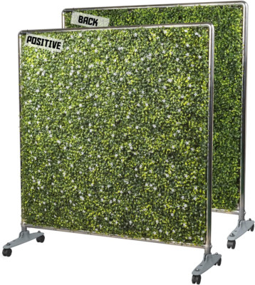 Portable Boxwood Room Divider with Wheels - 40''H x 40''W Privacy Screen