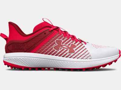 🔥 HOT Under Armour Men's UA Yard Turf Baseball Shoes (Red