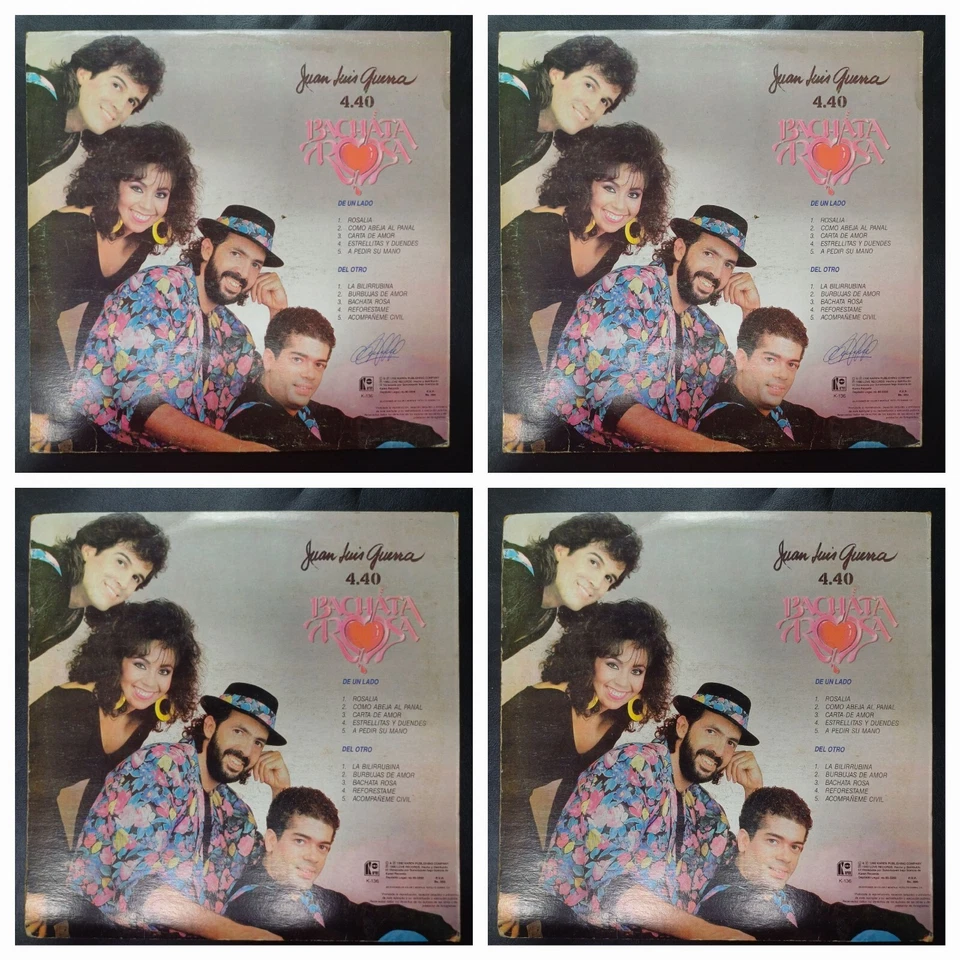 Juan Luis Guerra 4.40 – Bachata Rosa - Merengue, Bachata, Salsa, Venezuela, 1990 - Image 2 of 4