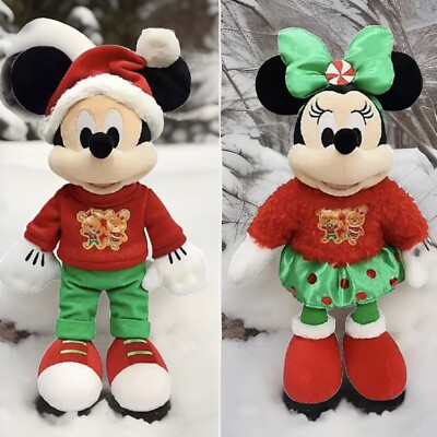 NWT Disney Parks Exclusive 2020 Mickey Minnie Mouse Plush Toys