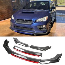 For Subaru Impreza Wrx Sti Carbon Fiber Front Bumper Lip Splitter Spoiler Kit
