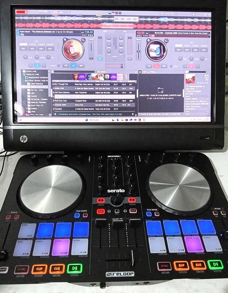 controlador de dj 2 canales reloop beatmix 2 serato mesa de mezclas usb/midi - Imagen 2 de 4
