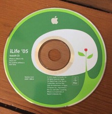 iLife 05 iPhoto 5 iMovie HD iTunes 4.7 Mac Macintosh Software Disc CD v5.0.2