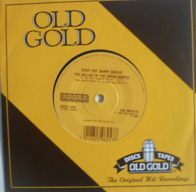 7'' 60s OLD GOLD IN MINT- ! BARRY SADLER : The Ballad Of The Green Berets