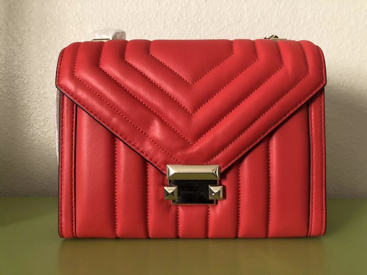 Whitney large quilted cheap leather convertible shoulder bag
