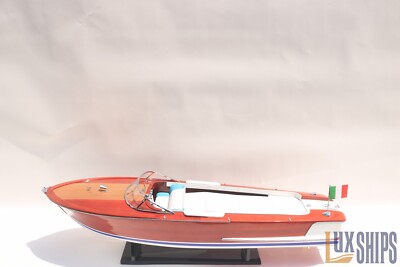 Riva Olympic Wooden Boat Model 89cm   Luxury Handmade Display Yacht