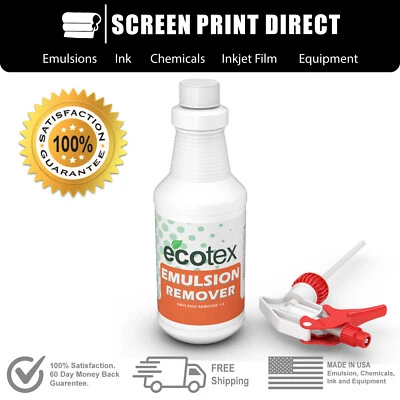 ECOTEX® CHROMALINE SAATI ULANO KIWO CCI NAZDAR Ecotex® Emulsion Remover - Industrial Screen Printing Chemicals 1 Pint - 16 oz