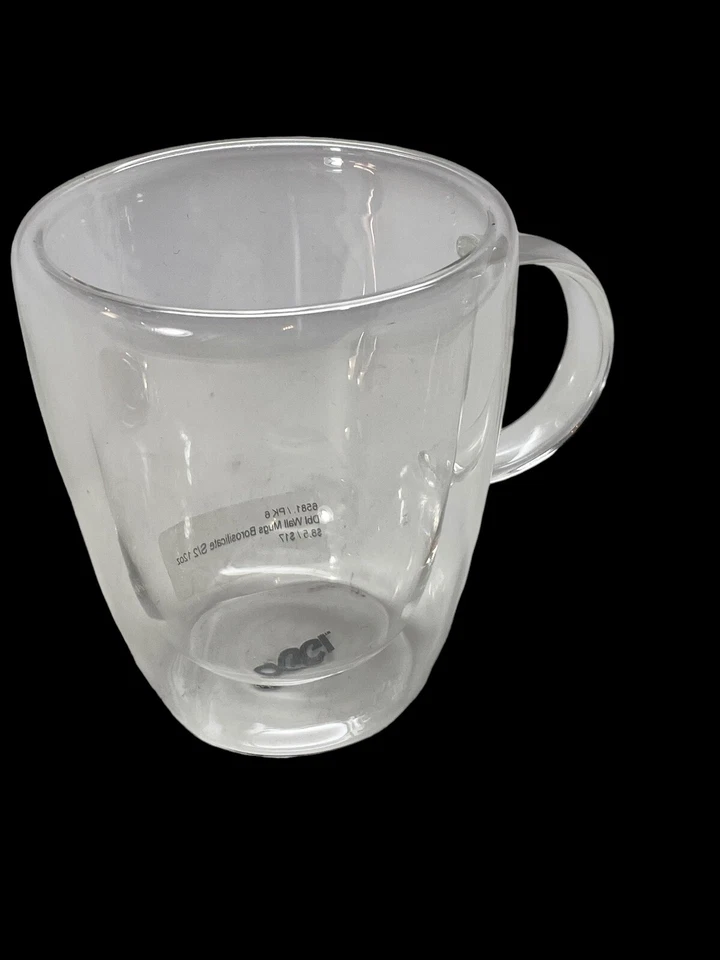 Taza transparente de doble pared de borosilicato OGGI Foto 2 de 4