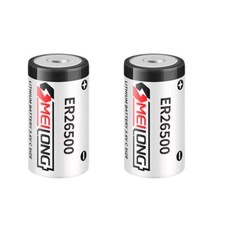 2PCS ER26500 3.6V 9000mAh Non-rechargeable Li-ion Battery Brand New