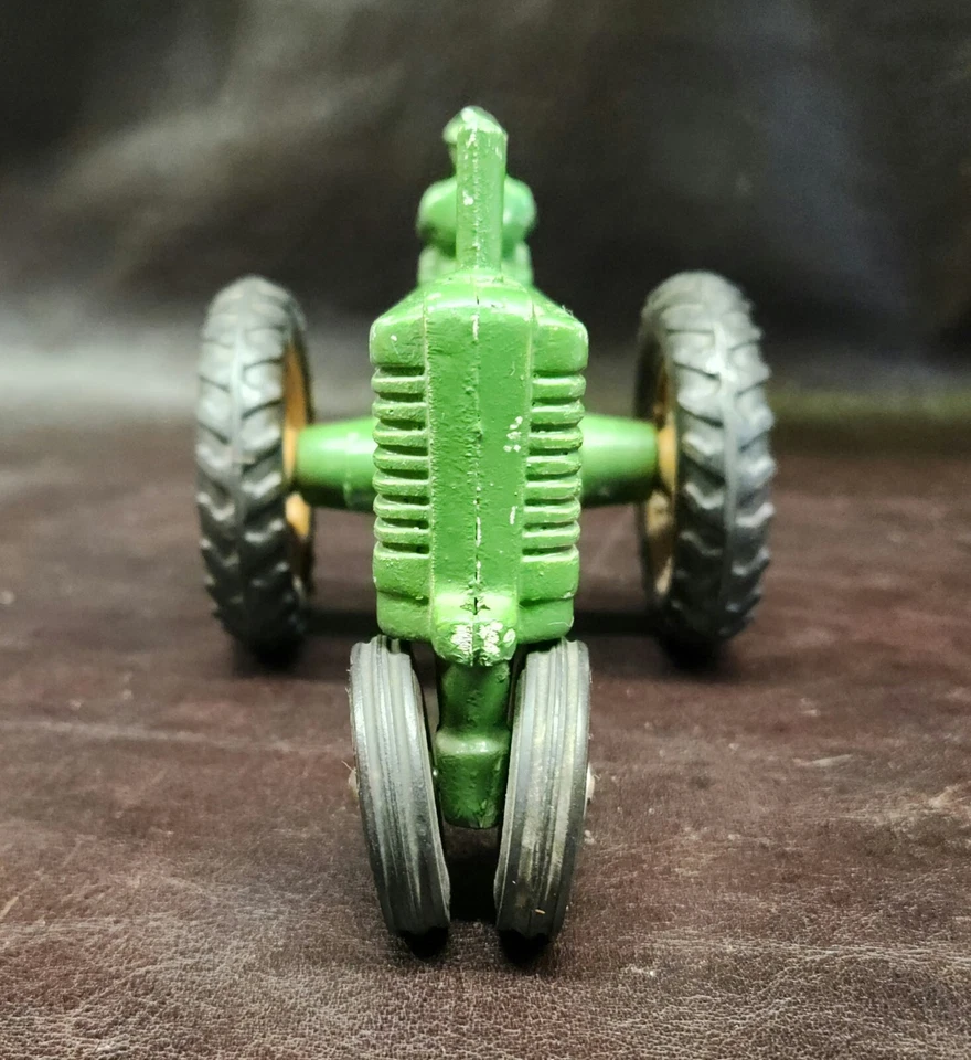 Vintage Ertl John Deere Model A Tractor W/Driver, Cast Aluminum, EUC, 7" Length - Image 2 of 4