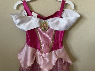 short sleeping beauty dress Disney Sleeping Beauty Princess Aurora Pink Short Sleeve Costume Dress Size  4-6X