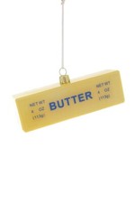 STICK OF BUTTER Glass Christmas Ornament by Cody Foster