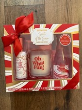 New  SCENT THEORY HOLIDAY GIFT SET  Candy Cane Kisses Sugar Peppermint 3 Pc Set