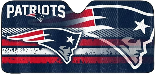 Fanmats Team Promark NFL New England Patriots Car Truck Folding Sunshade
