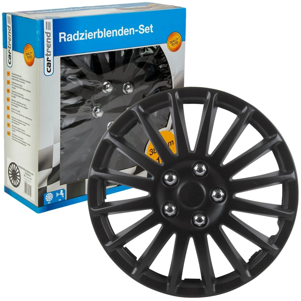 Cartrend Radzierblenden-Set 15 Zoll R15 15" 4x Radkappen Radblenden Abdeckung - Bild 1 von 4