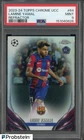 #1 2023-24 Topps Chrome UCC Soccer Refractor #64 Lamine Yamal RC Rookie PSA 9