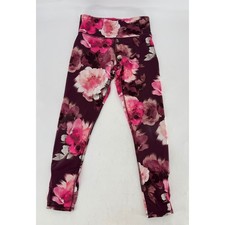 Old Navy Active Girl's Floral Print High Waisted Athletic Leggings Sz XL Comfort