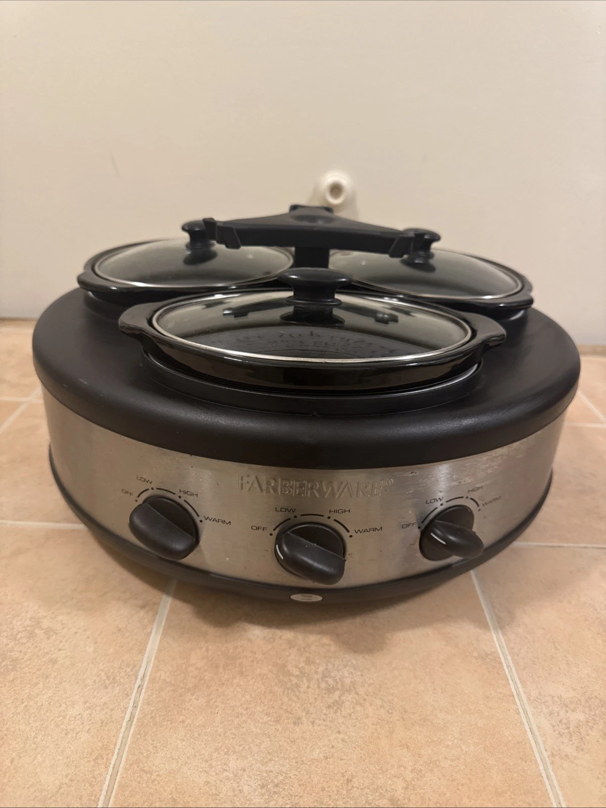 Farberware Triple Crock Slow Cooker. Model# 104559. Used Lightly.